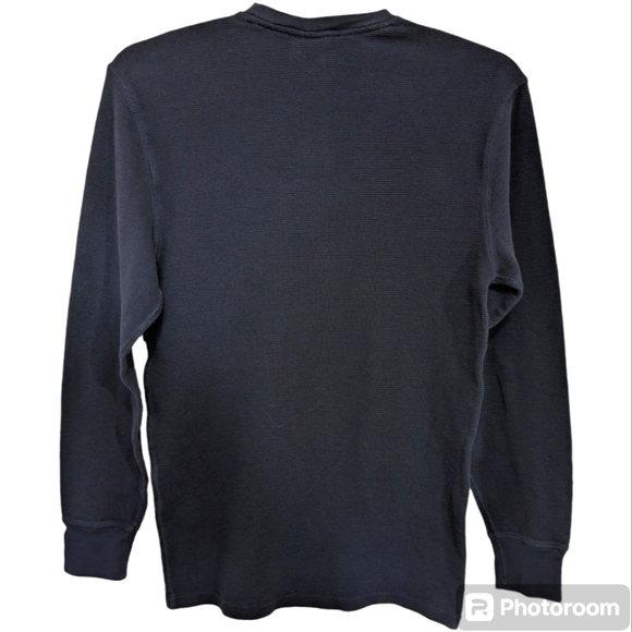 Polo Ralph Lauren sleepwear Men's Blue Long Sleeve Waffle Knit top - Size L - Picture 2 of 6